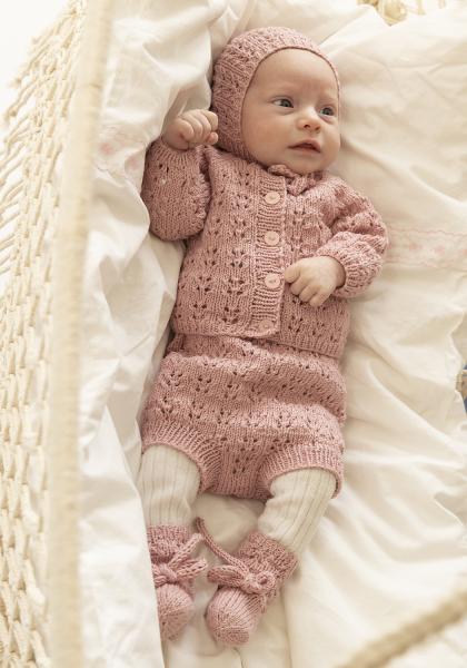 "Tiriltunge" Sæt, Jakke, blebuks, kyse og sokker - Viking Design 2326-2 Kit - 1-24 mdr - Viking Bjørk