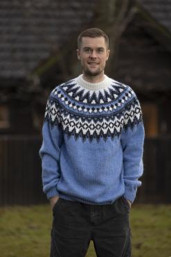 "Blåtop" genser - Viking Design 2502-13 Kit - XS-XXL - Viking Wool "Blåtop" genser - Viking Design 2502-13 Kit - XS-XXL - Viking Wool