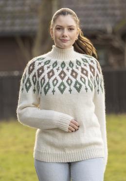 "Runde" genser - Viking Design 2502-11B Kit - XS-XXL - Viking Wool