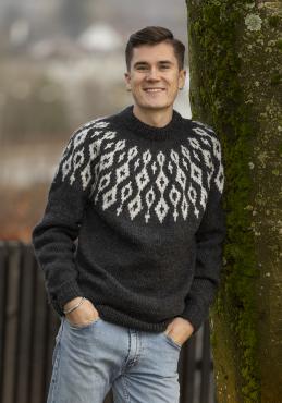 "Runde" genser - Viking Design 2502-11A Kit - XS-XXL - Viking Wool