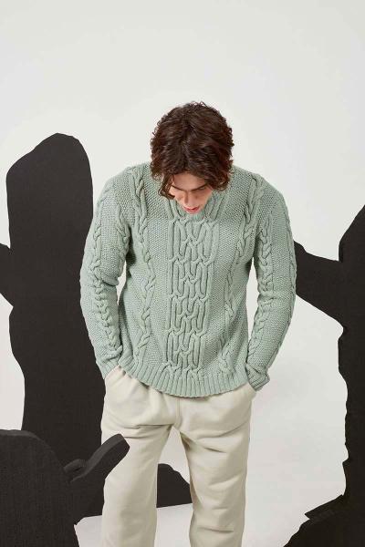 Herrepullover - Lang yarns 269-038-001 Kit - S - XL - Lang yarns merino 120