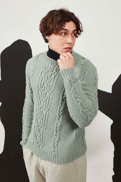 Herrepullover - Lang yarns 269-038-001 Kit - S - XL - Lang yarns merino 120