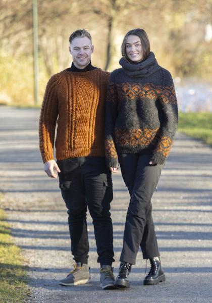 "Skule" genser - Viking Design 2402-14 Kit - XS-XXL - Viking Snorre 