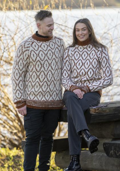 "Terkel" genser- Viking Design 2402-10B Kit - XS-XXL - Viking Snorre