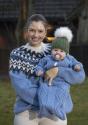 "Blåtop" genser - Viking Design 2502-4 Kit - XS-XXL - Viking Wool