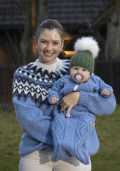 "Blåtop" genser - Viking Design 2502-4 Kit - XS-XXL - Viking Wool