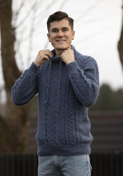 "Hamn" genser - Viking Design 2502-3 Kit - XS-XXXL - Viking Wool