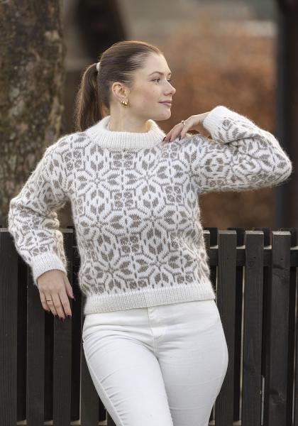 "Filippa" genser, kort model - Viking Design 2501-4 Kit - XS-XXL - Viking Wool