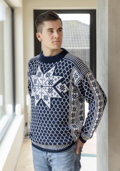 "Paris" Genser - Viking Design 2420-1F Kit - S-L - Viking Alpaca Storm 