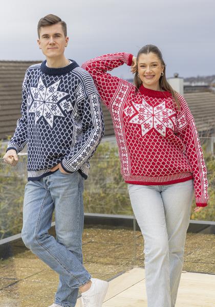 "Paris" Genser - Viking Design 2420-1E Kit - S-L - Viking Alpaca Storm 