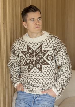 "Paris" Genser - Viking Design 2420-1D Kit - S-L - Viking Alpaca Storm