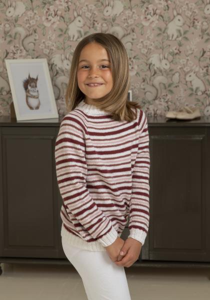 "Maraja" Genser - Viking Design 2225-6 Kit - 2 - 12 år - Viking Trend merino petite