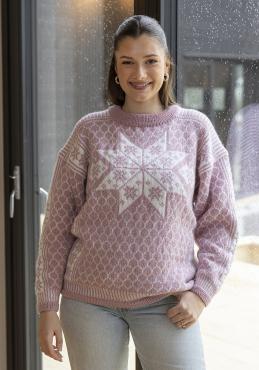 "Paris" Genser - Viking Design 2420-1B Kit - S-L - Viking Alpaca Storm  