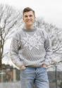 "Paris" Genser - Viking Design 2420-1A Kit - S-L - Viking Alpaca Storm 