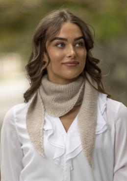 "Allegra" Tørklæde - Viking Design 2425-13A Kit - 100 - 180cm - Viking Bjørk og Viking kid silk 