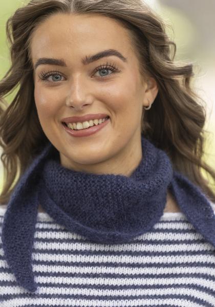 "Allegra" Tørklæde - Viking Design 2425-13B Kit - 100 - 180cm - Viking Bjørk og Viking kid silk 