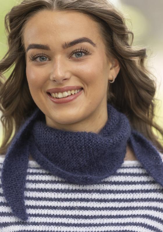 "Allegra" Halsduk - Viking Design 2425-13B Kit - 100 - 180cm - Viking Bjørk och Viking kid silk