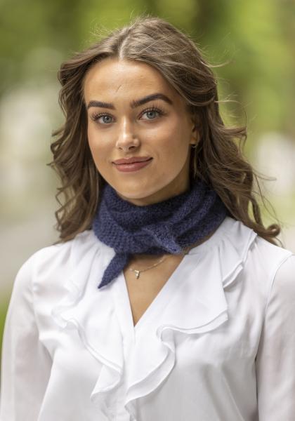 "Allegra" Tørklæde - Viking Design 2425-13B Kit - 100 - 180cm - Viking Bjørk og Viking kid silk 