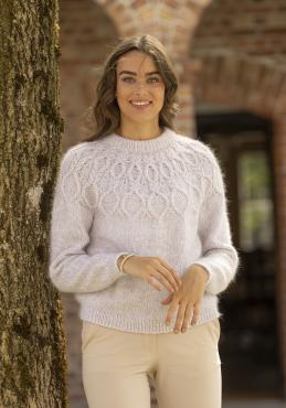 "Eloise" Genser - Viking Design 2425-10B Kit - XS-XXXL - Viking Bjørk og Viking kid silk