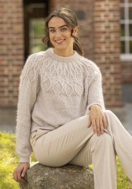 "Eloise" Genser - Viking Design 2425-10A Kit - XS-XXXL - Viking Bjørk og Viking kid silk