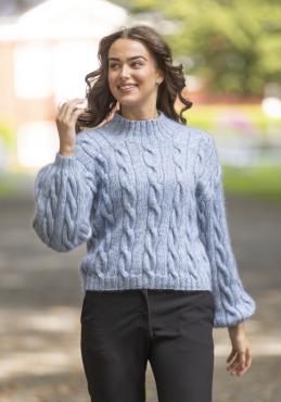 "Hampton" Genser - Viking Design 2425-9B Kit - XS-XXXL - Viking Bjørk og Viking kid silk