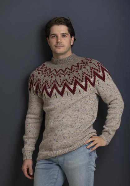 "Passat" Genser - Viking Design 2338-8 Kit - XS-XXXL - Viking Eco Highland Wool