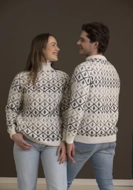 "Vintage" Genser - Viking Design 2338-6B Kit - XS-XXXL - Viking Eco Highland Wool