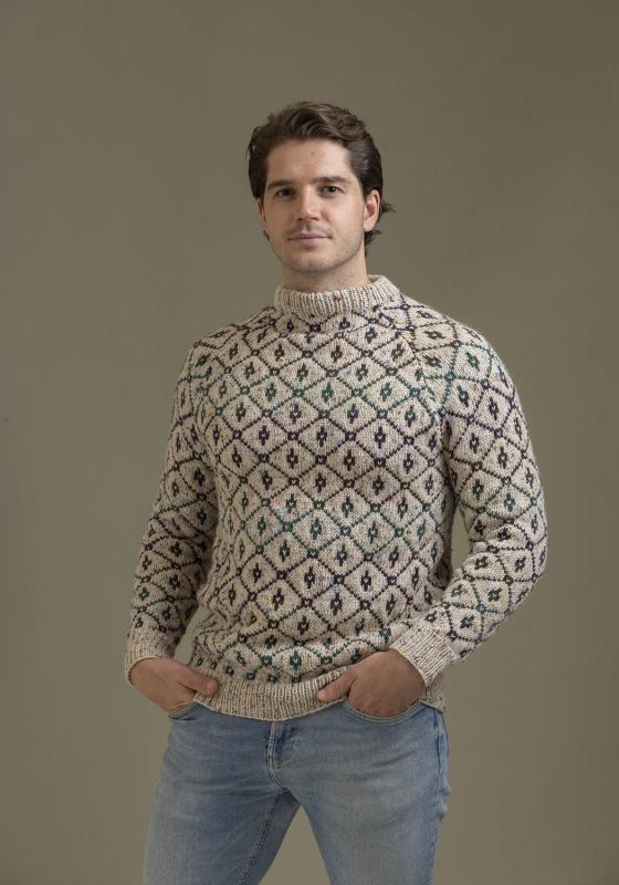 "Vintage" Tröja - Viking Design 2338-6A Kit - XS-XXXL - Viking Eco Highland Wool