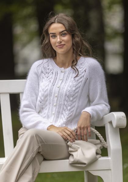"Celine" Cardigan- Viking Design 2425-6 Kit - XS-XXXL - Viking Bjørk og Viking kid silk 