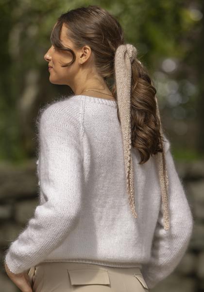 "Aggie" Tørklæde - Viking Design 2425-7A Kit - 100 - 120cm - Viking Bjørk og Viking kid silk 