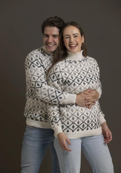 "Vintage" Genser - Viking Design 2338-6B Kit - XS-XXXL - Viking Eco Highland Wool