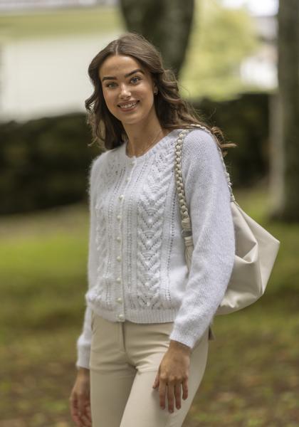 "Celine" Cardigan- Viking Design 2425-6 Kit - XS-XXXL - Viking Bjørk og Viking kid silk 