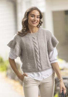 "Vivianne" Vest - Viking Design 2425-5 Kit - XS-XXXL - Viking Bjørk og Viking kid silk 