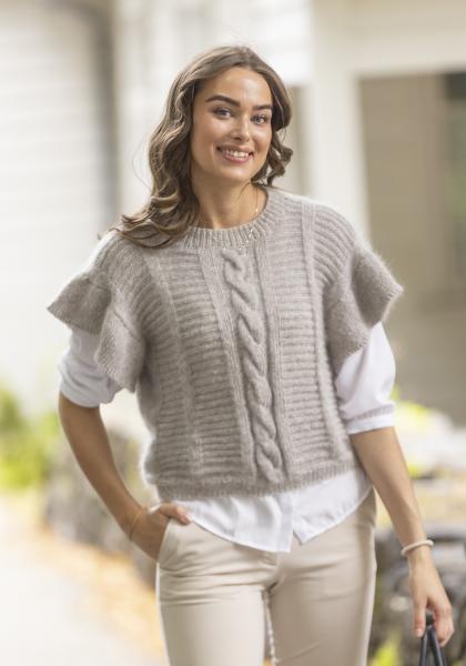 "Vivianne" Vest - Viking Design 2425-5 Kit - XS-XXXL - Viking Bjørk og Viking kid silk 