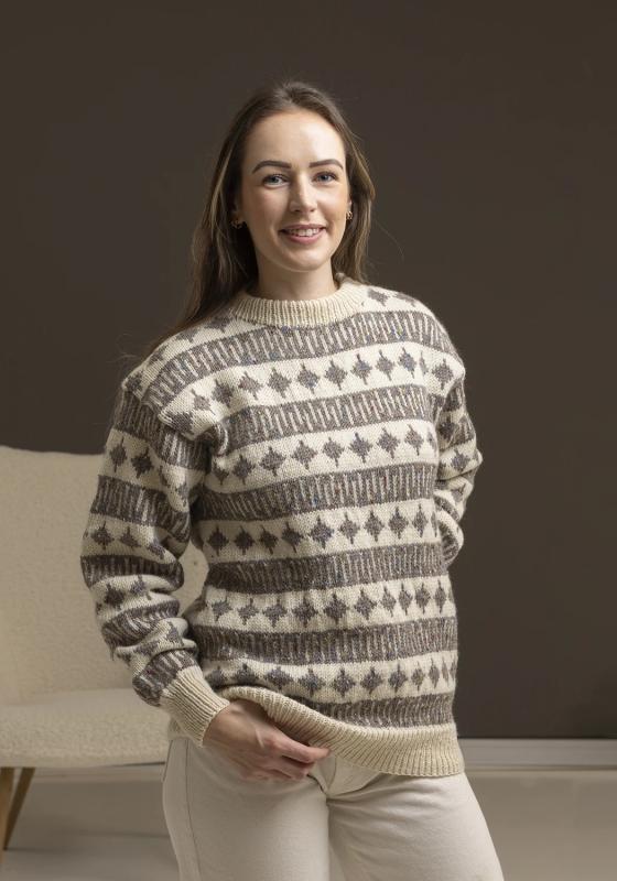 "Grøde" Tröja - Viking Design 2338-3A Kit - XS-XXXL - Viking Eco Highland Wool