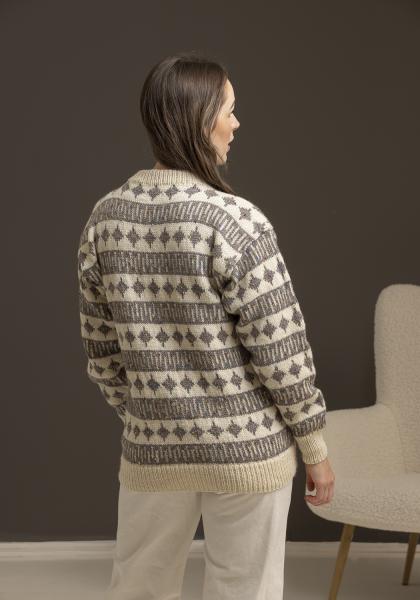 "Grøde" Genser - Viking Design 2338-3A Kit - XS-XXXL - Viking Eco Highland Wool