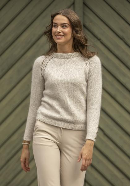 "Victoria" Genser - Viking Design 2425-1 Kit - XS-XXL - Viking Bjørk og Viking kid silk
