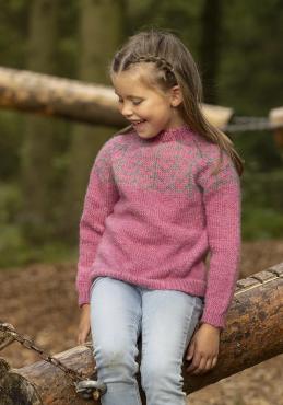 "Gunilla" genser - Viking Design 2332-11A Kit - 2 - 12 år - Viking Wool