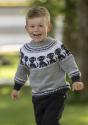 "Pluto - hunde" Genser- Viking Design 2424-9 Kit - 1 - 8år - Viking Baby merino 