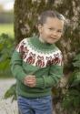 "Mikkel ræv" Genser- Viking Design 2424-8 Kit - 1 - 8år - Viking Baby merino  