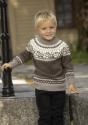 "Fagros - ko" Genser- Viking Design 2424-7 Kit - 1 - 8år - Viking Baby merino 