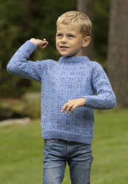 "Tengel" genser - Viking Design 2332-7B Kit - 2-12 år - Viking Wool