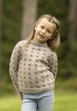 "Tengel" genser - Viking Design 2332-7A Kit - 2-12 år - Viking Wool
