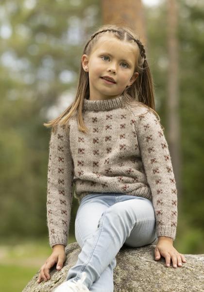 "Tengel" genser - Viking Design 2332-7A Kit - 2-12 år - Viking Wool