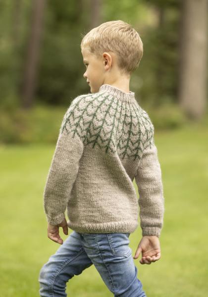 "Edgar" genser- Viking Design 2332-6 Kit - 2 - 12 år - Viking Wool