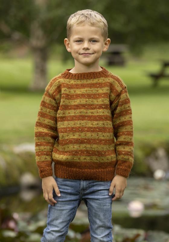 "Narve" tröja- Viking Design 2332-5B Kit - 2-12 år - Viking Wool