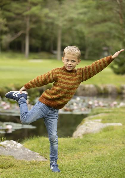 "Narve" genser- Viking Design 2332-5B Kit - 2-12 år - Viking Wool