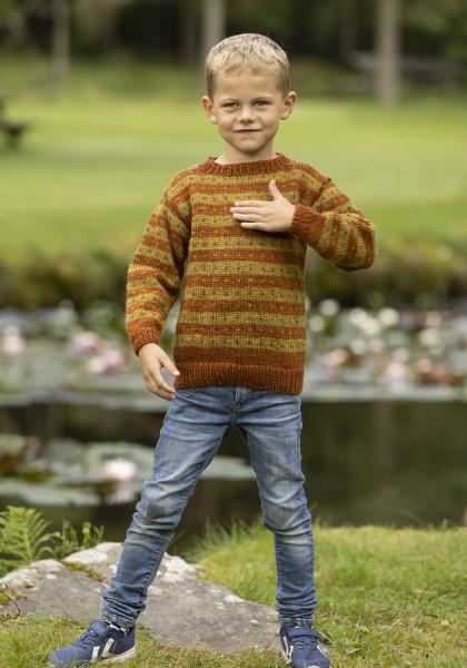"Narve" genser- Viking Design 2332-5B Kit - 2-12 år - Viking Wool