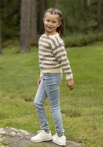 "Narve" genser- Viking Design 2332-5A Kit - 2-12 år - Viking Wool