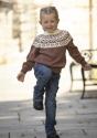 "Hjerte" Genser- Viking Design 2424-2B Kit - 1 - 8år - Viking Baby merino